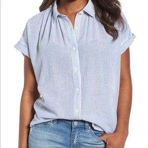 NWT Caslon Patterned Cotton Shirt